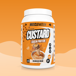 CUSTARD Casein Protein - Golden Ice Cream - 25 serves-Custard Casein Powder-MNSUPPS0070-9359054001398-1-Muscle Nation