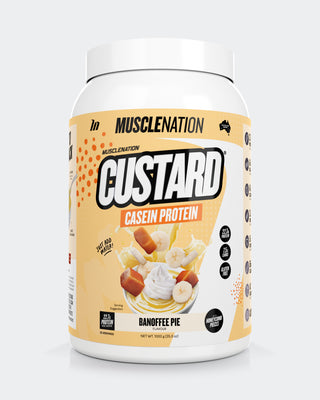 CUSTARD Casein Protein - Banoffee Pie - 25 serves-CUSTARD Casein Powder-MNSUPPS0327-9359054001435-1-Muscle Nation