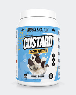CUSTARD Casein Protein - Cookies & Cream - 25 serves-Protein Powders-MNSUPPS0061-9359054001374-1-Muscle Nation