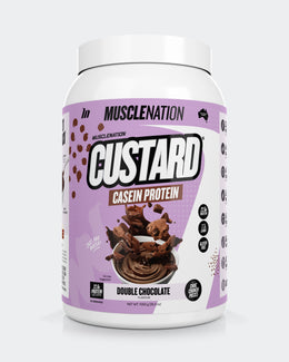 CUSTARD Casein Protein - Double Chocolate - 25 serves-Protein Powders-MNSUPPS0119-9359054001404-1-Muscle Nation