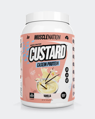 CUSTARD Casein Protein - Vanilla - 25 serves-CUSTARD Casein Powder-MNSUPPS0018-9359054001381-1-Muscle Nation