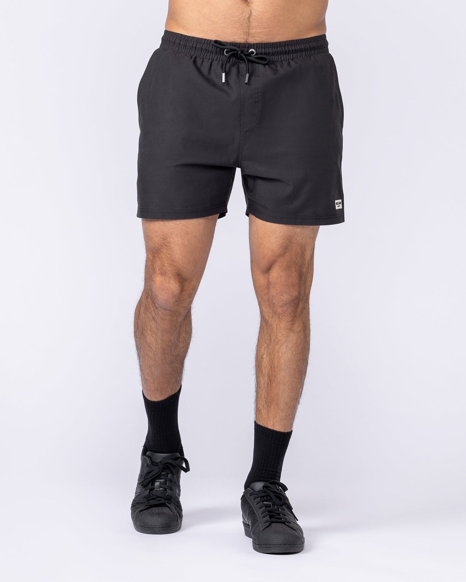 Daily 4" Shorts - Black-Shorts-S-112482BLK-S-MNAPPRL35529-3-Muscle Nation