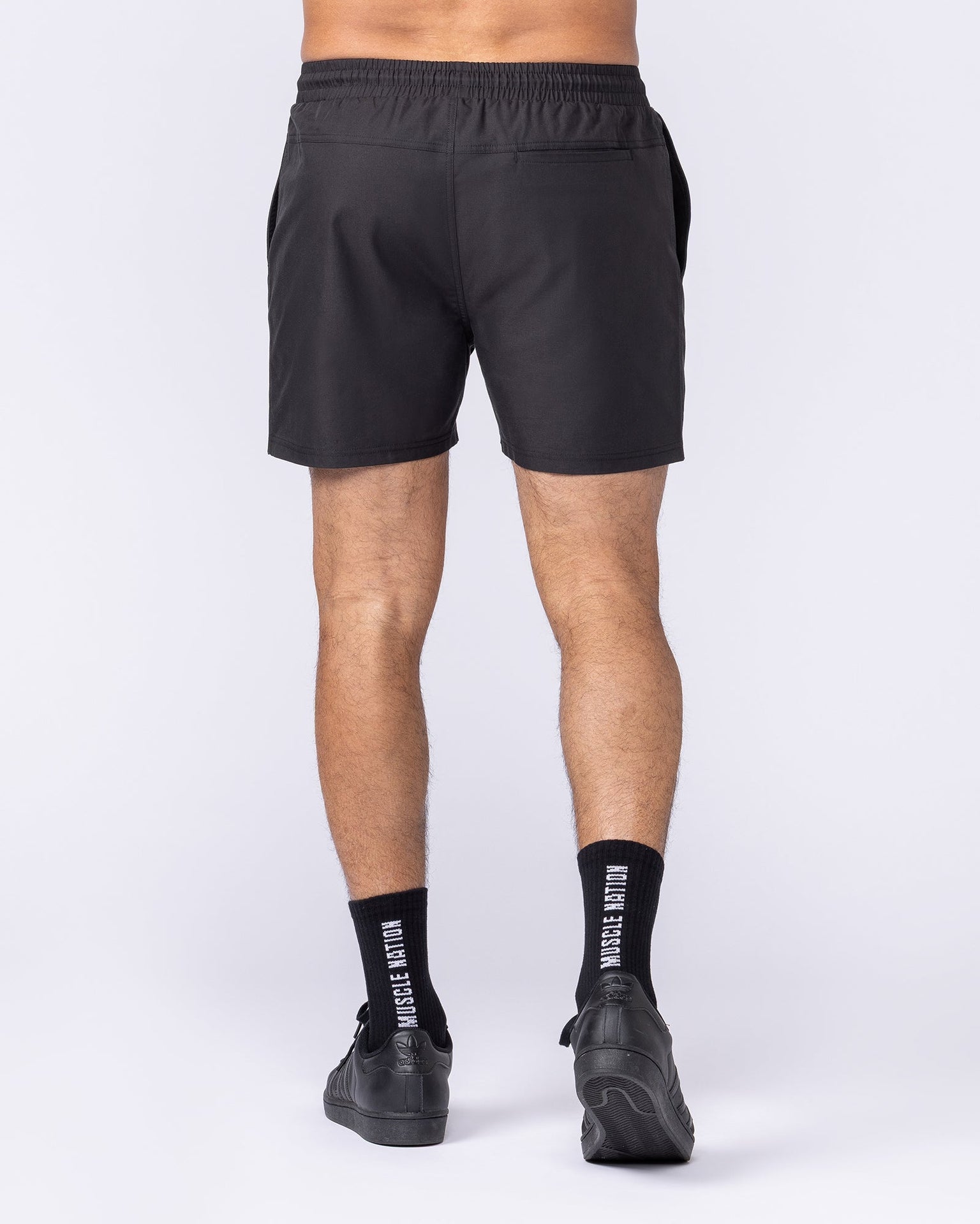 Daily 4" Shorts - Black-Shorts-S-112482BLK-S-MNAPPRL35529-4-Muscle Nation