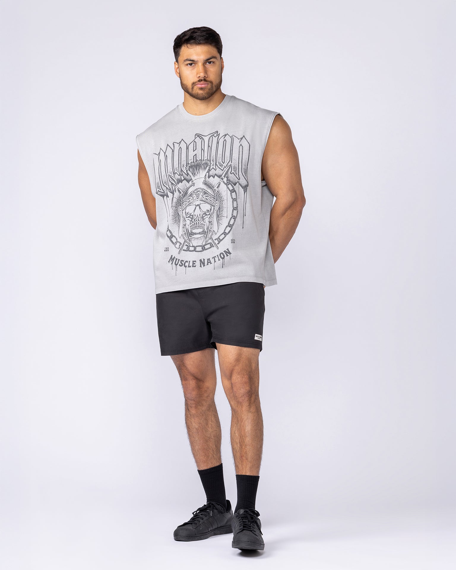 Daily 4" Shorts - Black-Shorts-S-112482BLK-S-MNAPPRL35529-5-Muscle Nation