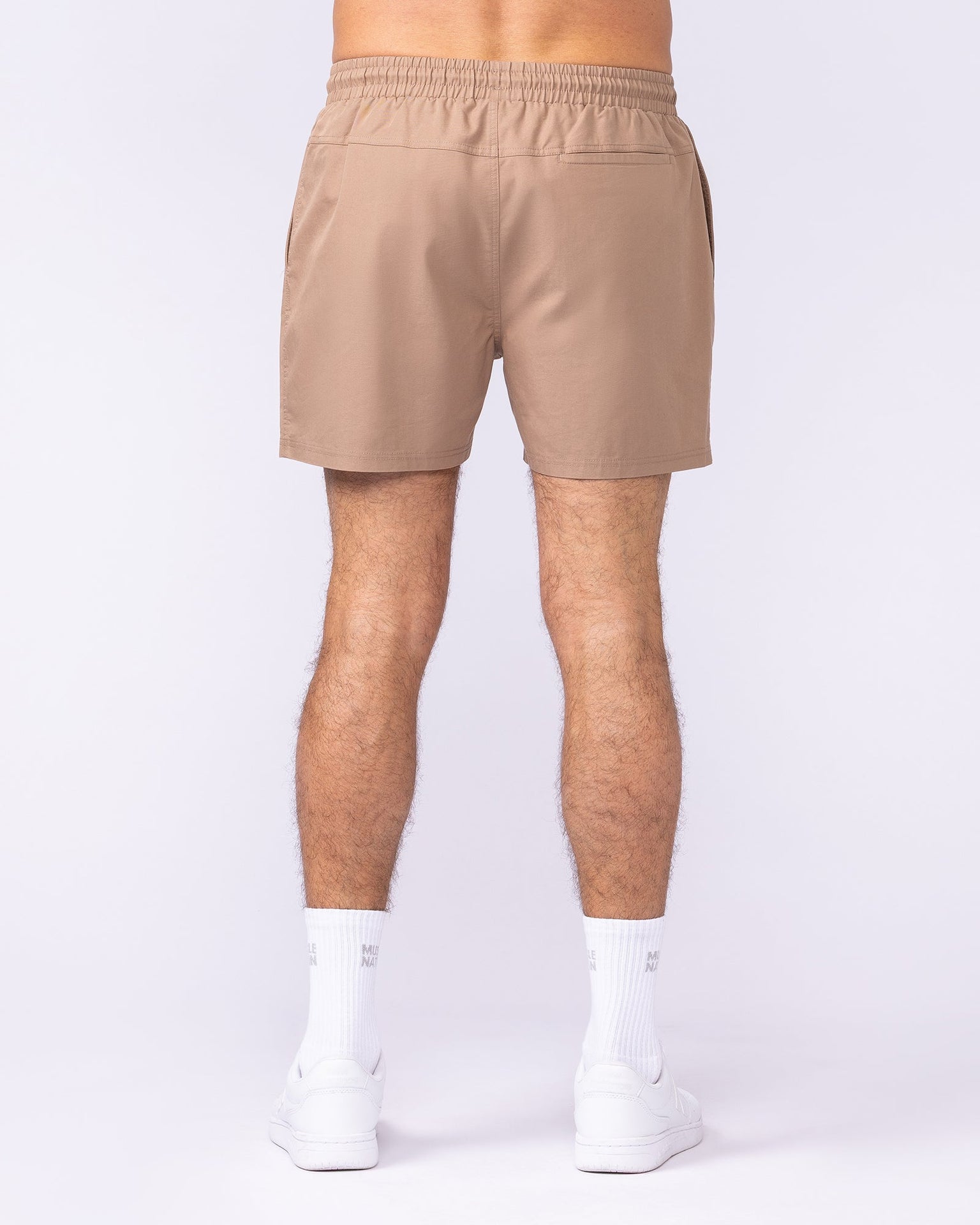 Daily 4" Shorts - Tan-Shorts-S-112482TAN-S-MNAPPRL35522-5-Muscle Nation