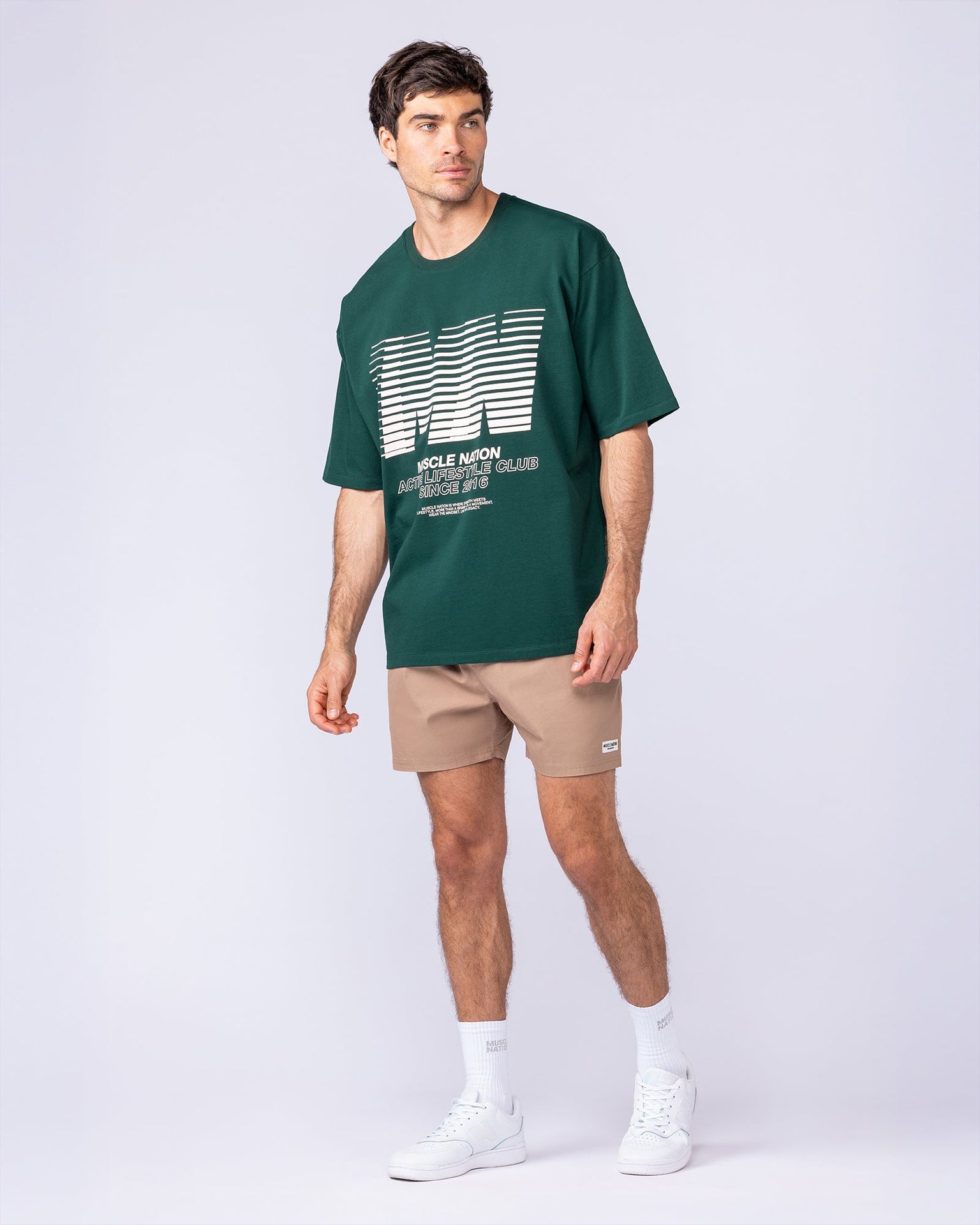 Daily 4" Shorts - Tan-Shorts-S-112482TAN-S-MNAPPRL35522-6-Muscle Nation