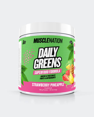 DAILY GREENS - Strawberry Pineapple - 30 serves-Greens & Wellness-MNSUPPS0320-9359054001459-1-Muscle Nation