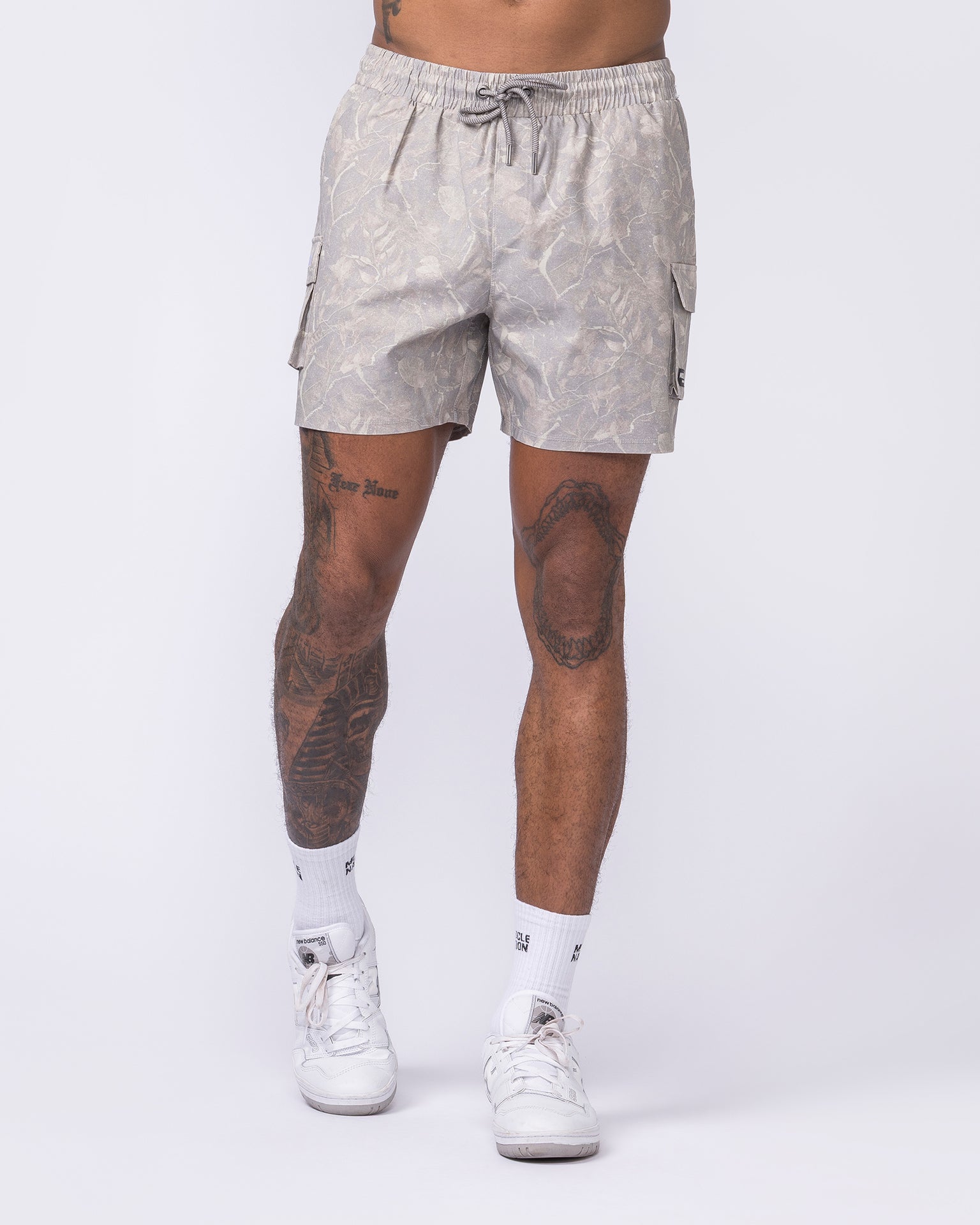 Daily Cargo 5" Shorts - Washed Tree Camo Cream