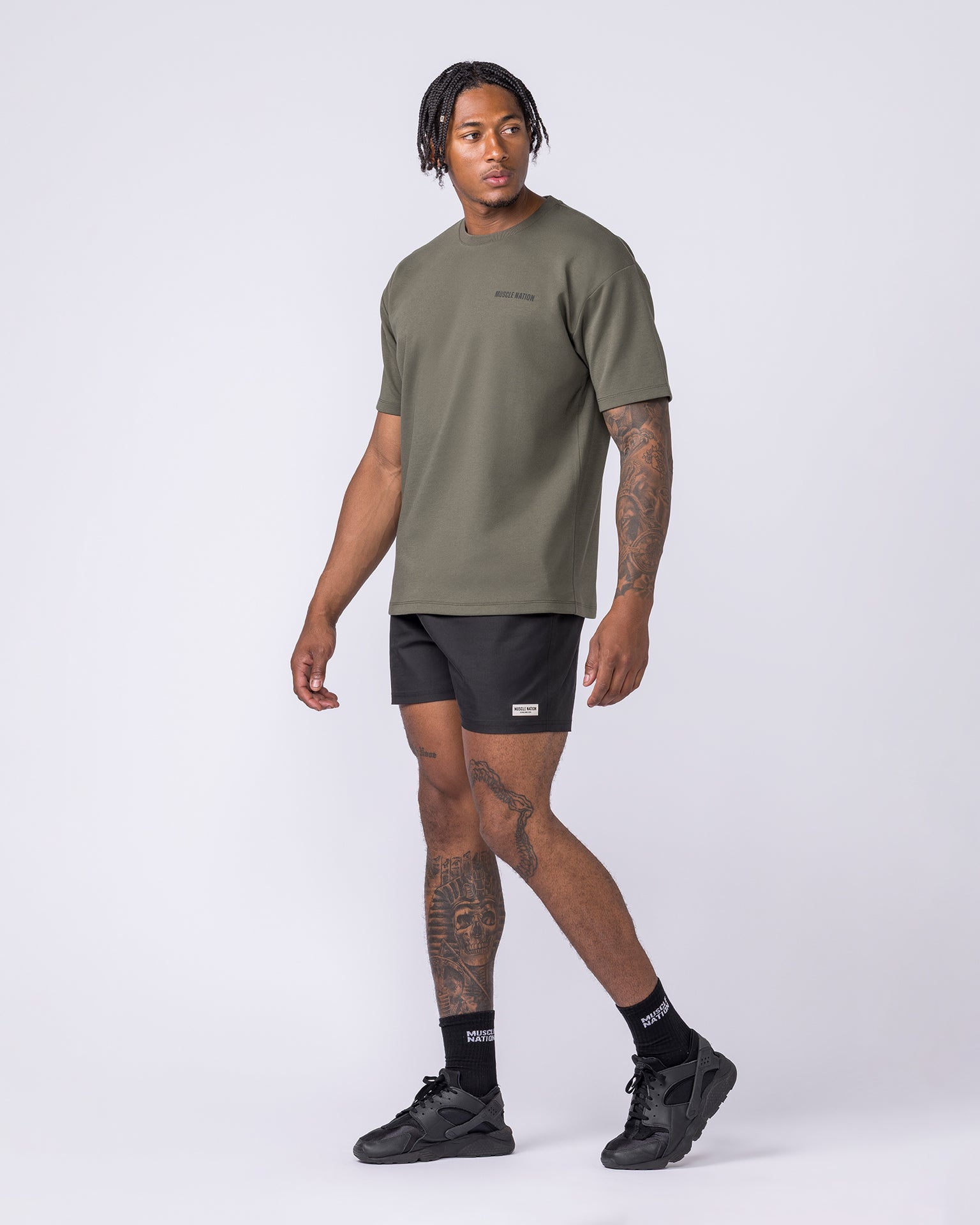 Daily Regular Fit Tee - Dark Khaki-T-Shirts-S-012612DKHAKI-S-MNAPPRL48209-5-Muscle Nation
