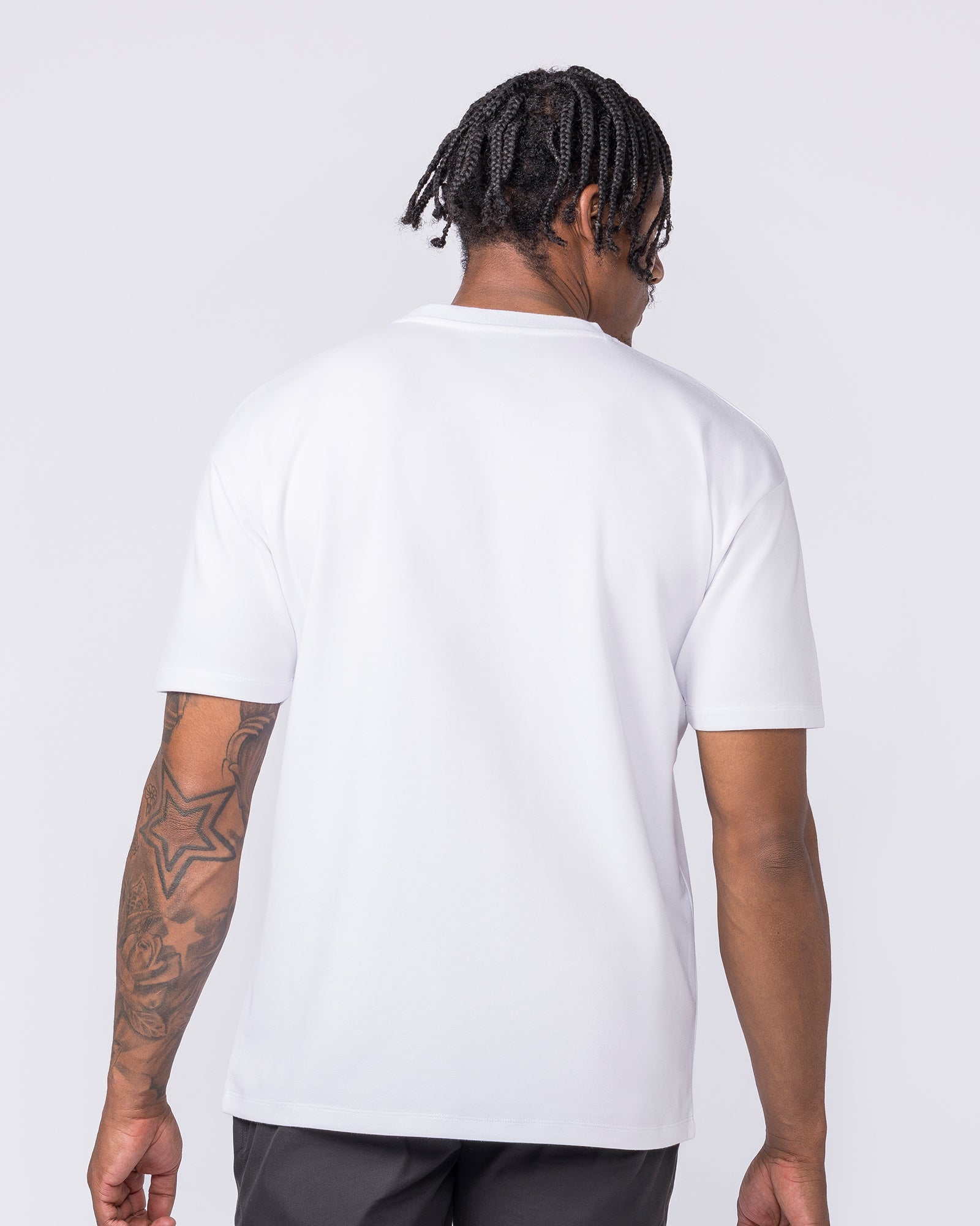 Daily Regular Fit Tee - White-T-Shirts-S-012612WHT-S-MNAPPRL48195-5-Muscle Nation