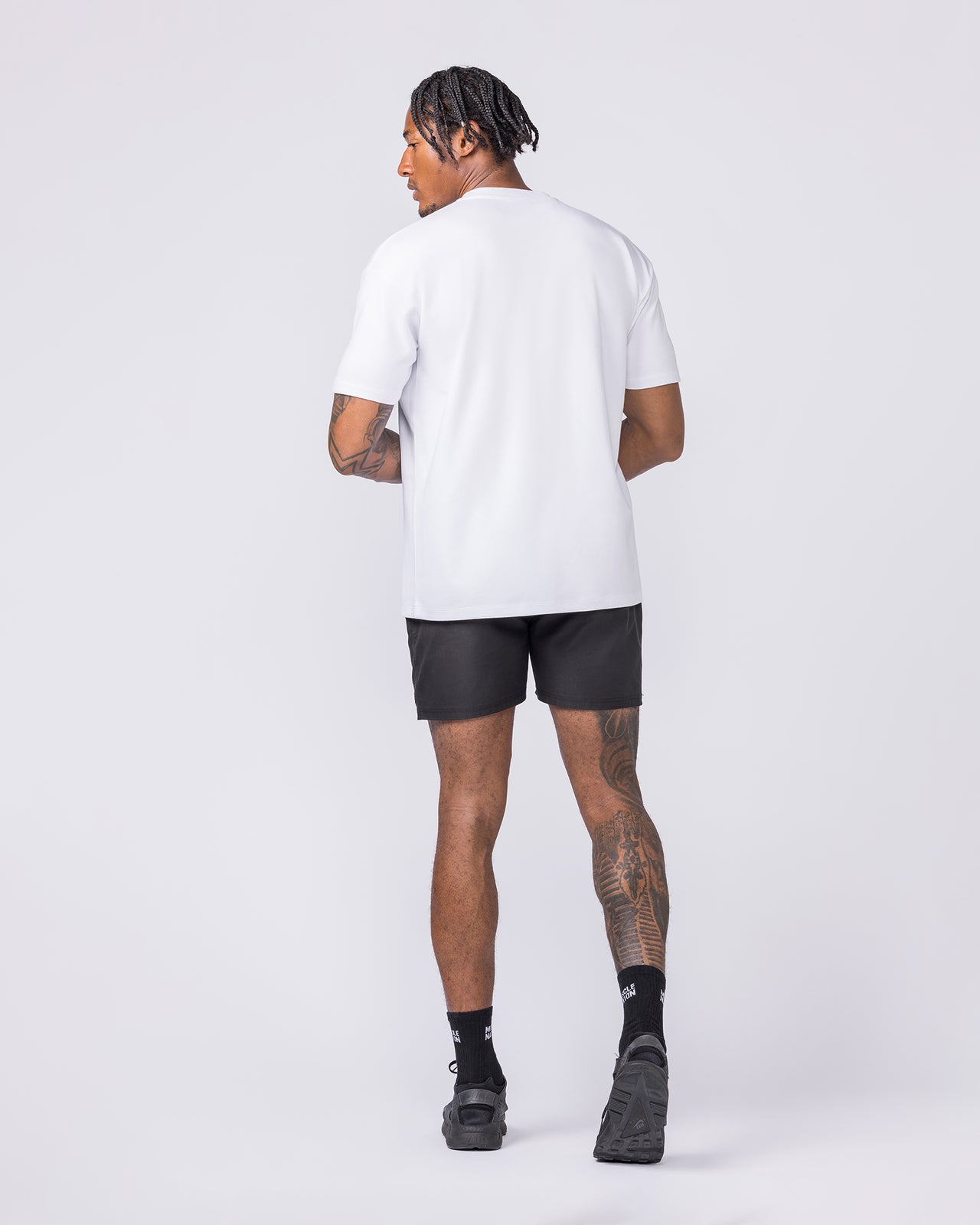Daily Regular Fit Tee - White-T-Shirts-S-012612WHT-S-MNAPPRL48195-6-Muscle Nation