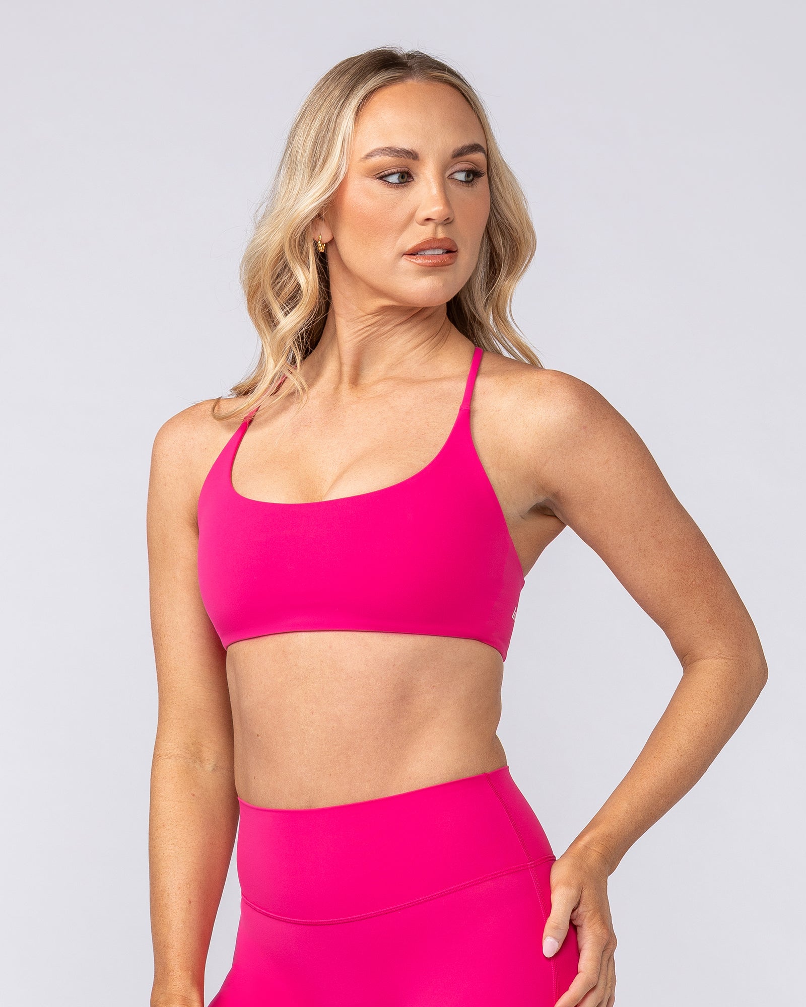 Darling Bralette - Raspberry-Bralettes-XXS-082501RASP-XXS-MNAPPRL43595-3-Muscle Nation