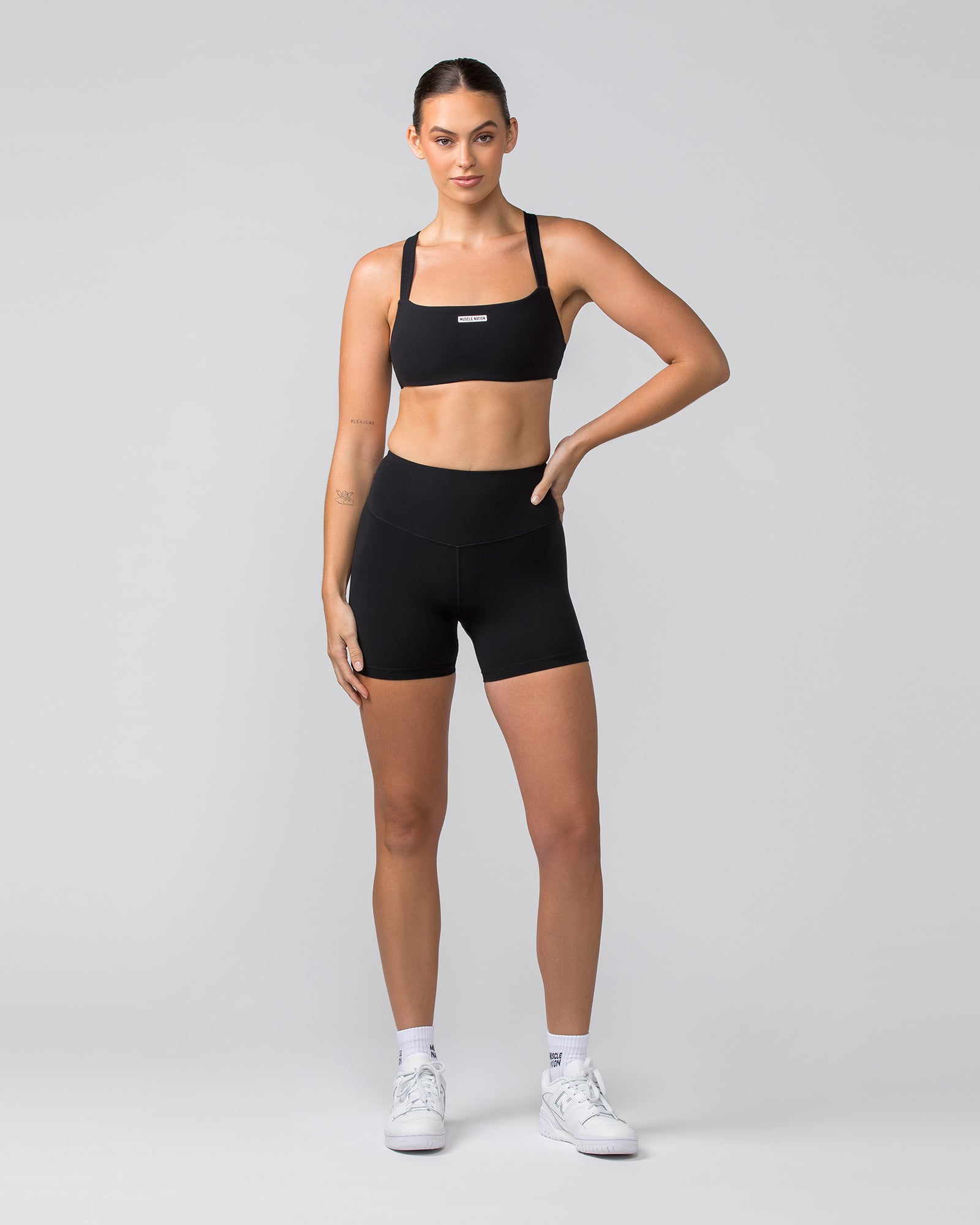 Contour Aura Midway Shorts - Black-Shorts-XXS-042404BLK-XXS-MNAPPRL30010-6-Muscle Nation