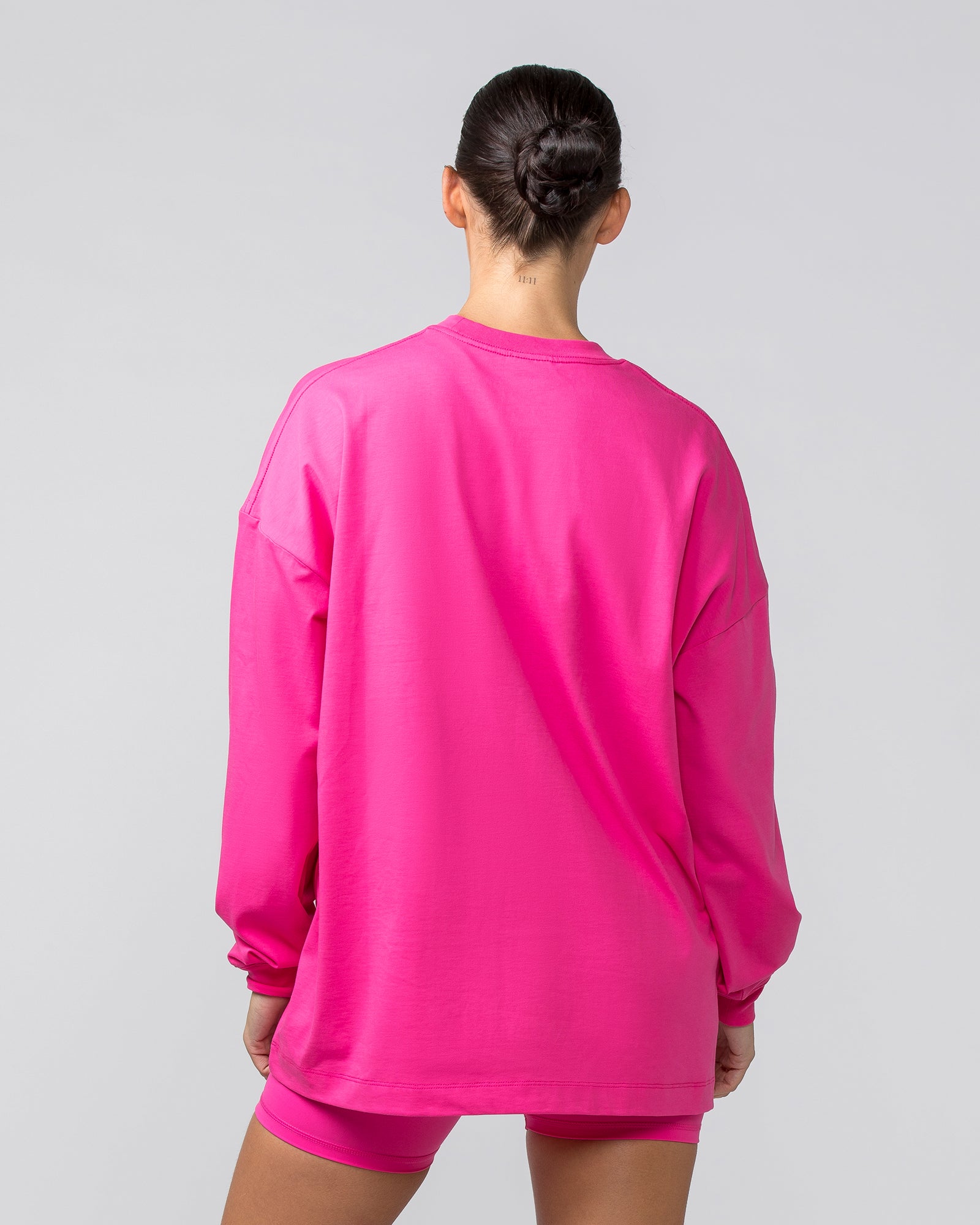 OG Oversized Long Sleeve Tee - Luminous Pink-Long Sleeve T-Shirts-XXS-042411LUMIPNK-XXS-MNAPPRL30507-2-Muscle Nation