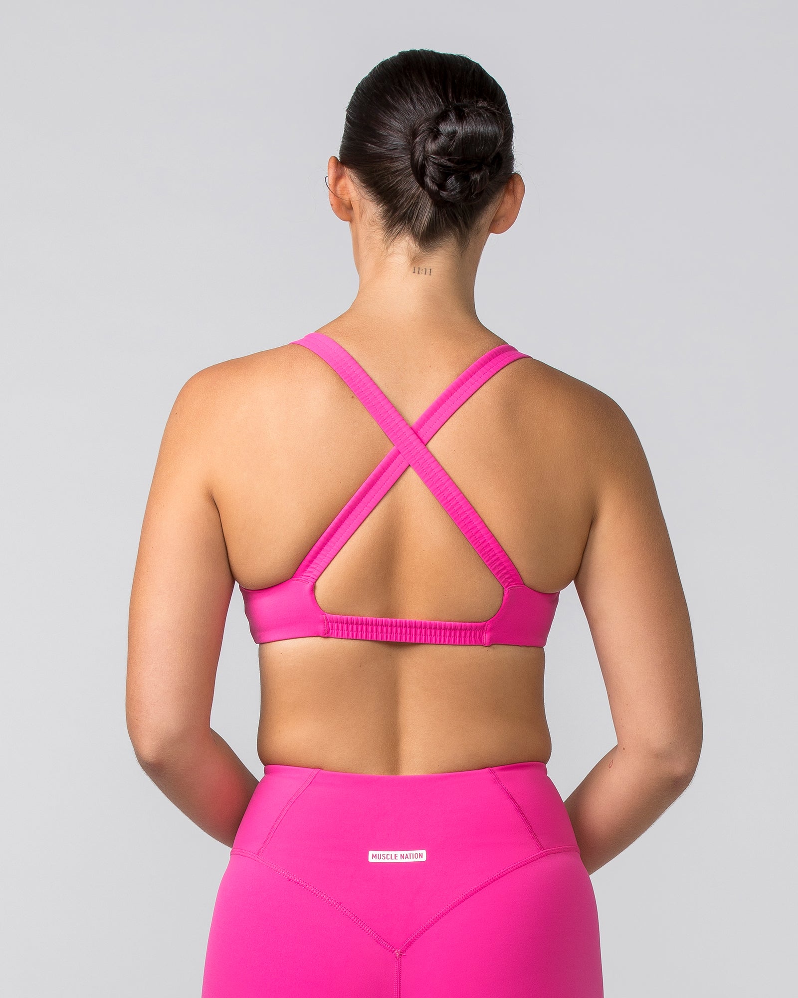 Scrunch Bralette - Luminous Pink-Bralettes-XS-042403LUMIPNK-XS-MNAPPRL30002-5-Muscle Nation