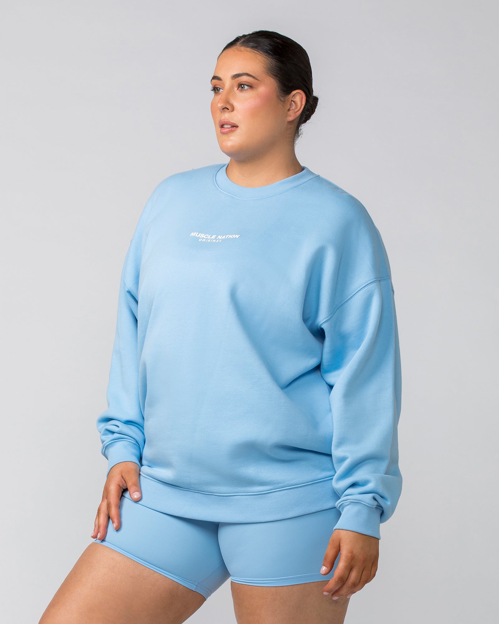 Weekend Oversized Pullover - Skyride-Jumpers & Hoodies-XXS-042412SKYRD-XXS-MNAPPRL30408-2-Muscle Nation