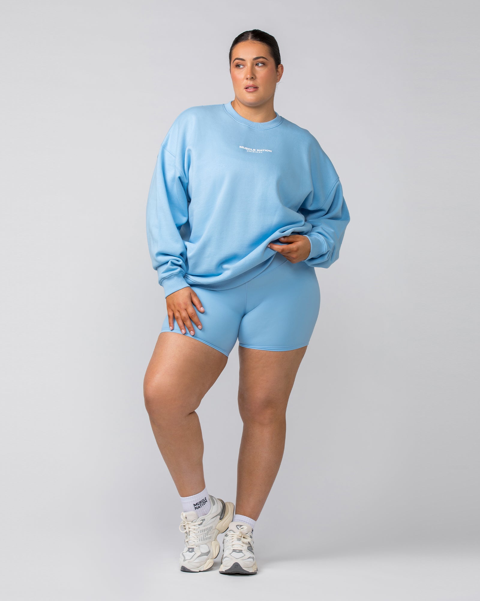 Weekend Oversized Pullover - Skyride-Jumpers & Hoodies-XXS-042412SKYRD-XXS-MNAPPRL30408-5-Muscle Nation