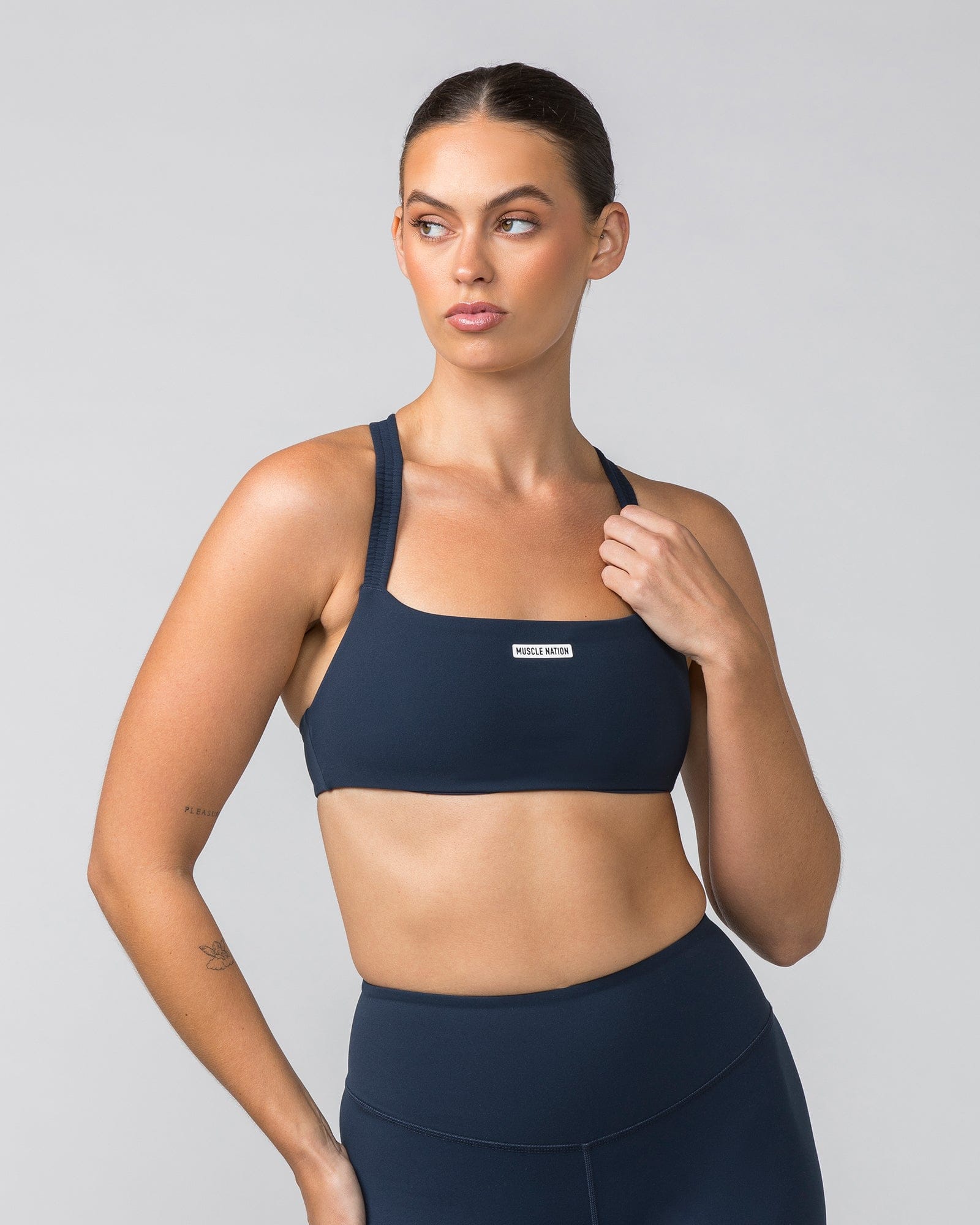 Scrunch Bralette Navy - Muscle Nation women's bralette