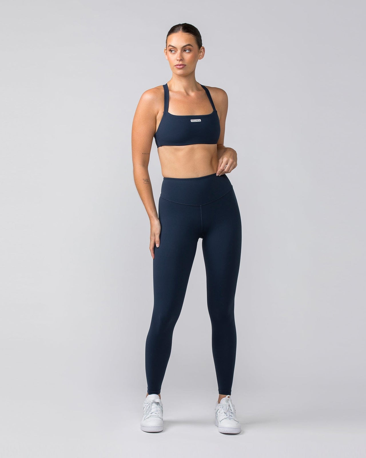 Scrunch Bralette Navy - Muscle Nation women's bralette, view 5