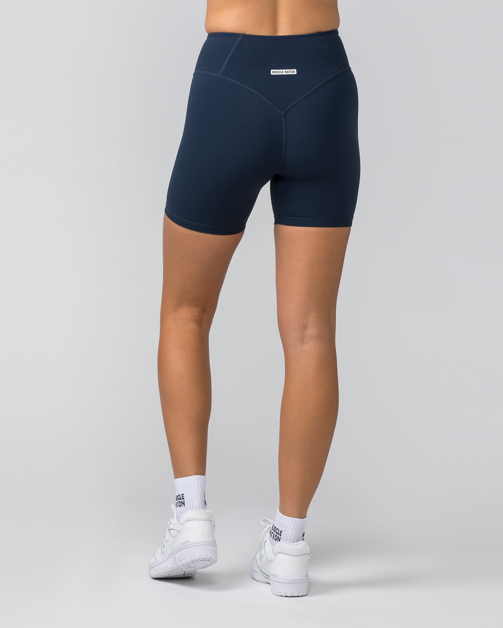 Contour Aura Bike Shorts - Navy-Shorts-XXS-042405NAVY-XXS-MNAPPRL30055-5-Muscle Nation