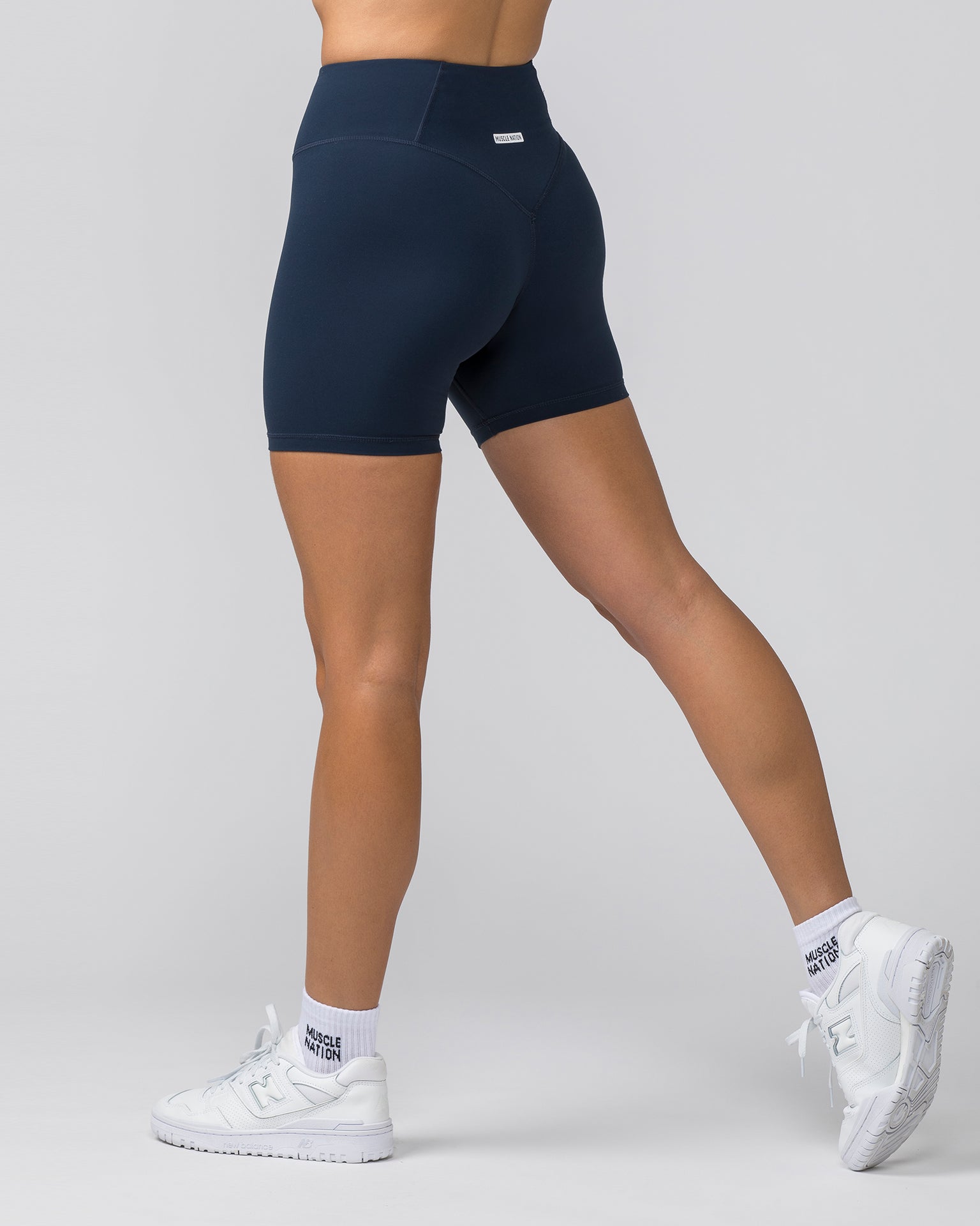 Contour Aura Bike Shorts - Navy-Shorts-XXS-042405NAVY-XXS-MNAPPRL30055-4-Muscle Nation