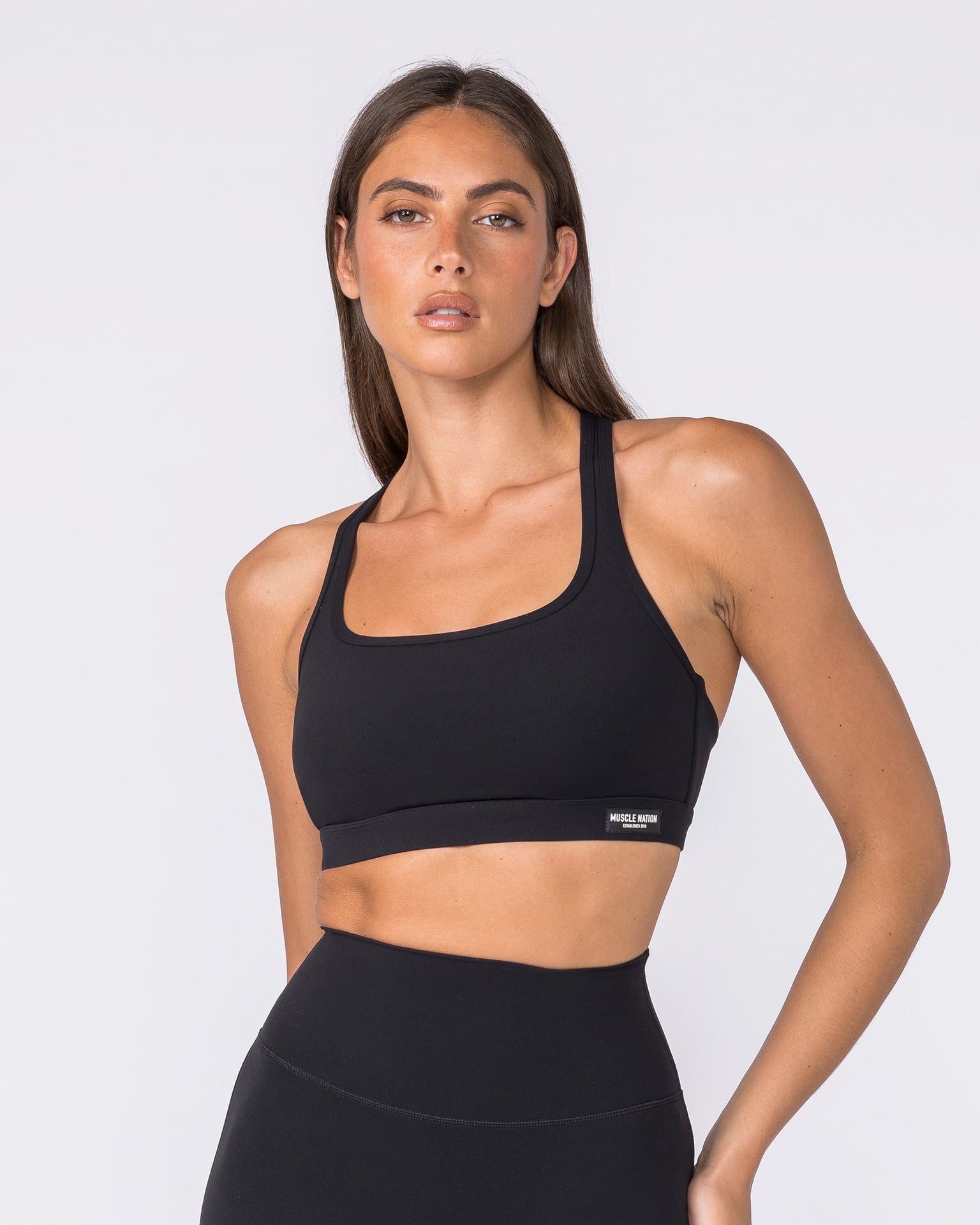 Desire Aura Bra - Black-Sports Bras-XXS-062408BLK-XXS-MNAPPRL31459-3-Muscle Nation