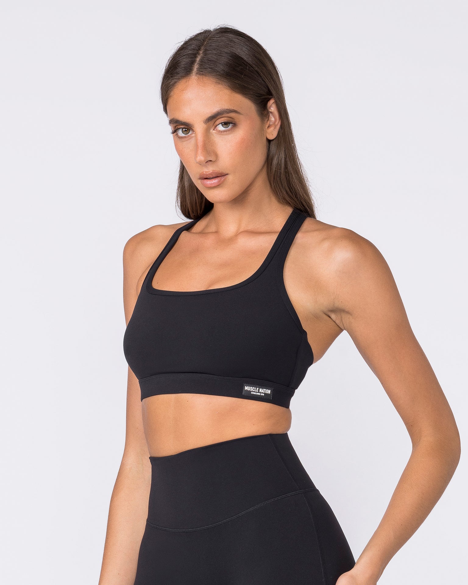 Desire Aura Bra - Black-Sports Bras-XXS-062408BLK-XXS-MNAPPRL31459-4-Muscle Nation