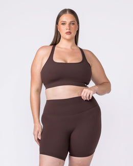 Desire Aura Bra Cocoa - Muscle Nation women's sports bra