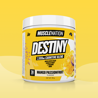 DESTINY Pre-Workout Burn - Mango Passionfruit - 30 serves-Fat Burner-MNSUPPS0230-764460254471-1-Muscle Nation