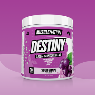 DESTINY Pre-Workout Burn - Sour Grape - 30 serves-Fat Burner-MNSUPPS0151-764460254204-1-Muscle Nation
