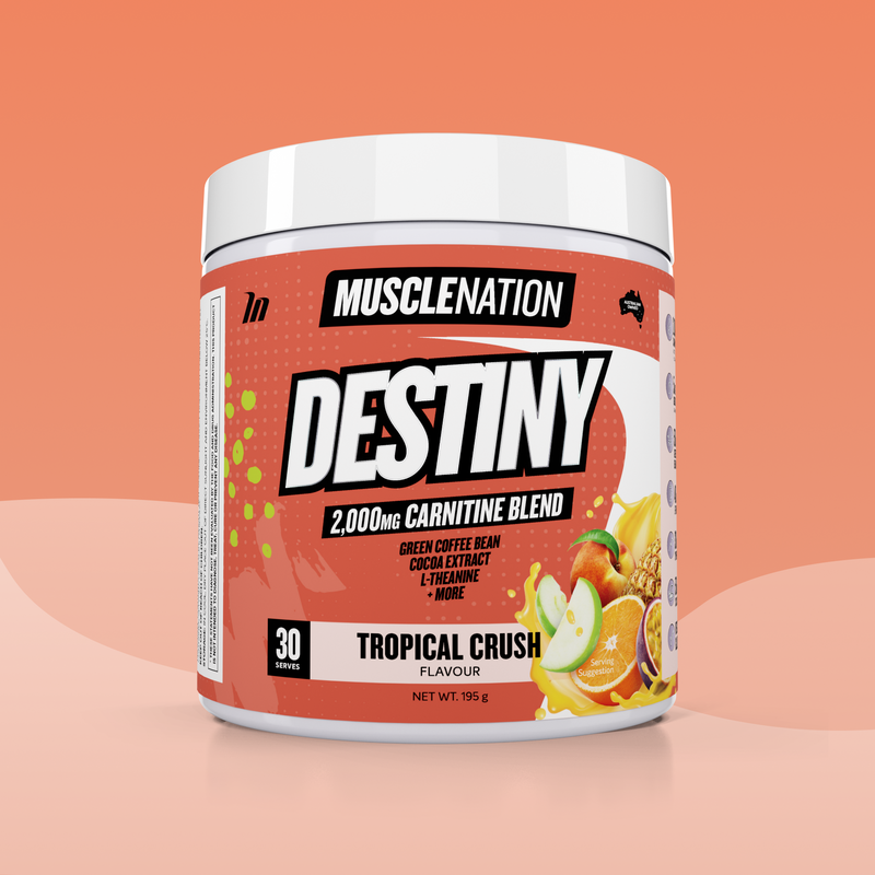 DESTINY Pre-Workout Burn - Tropical Crush - 30 serves-Fat Burner-MNSUPPS0238-764460254495-1-Muscle Nation
