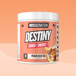 DESTINY Pre-Workout Burn Peach Iced Tea - Muscle Nation pre-workout fat burner