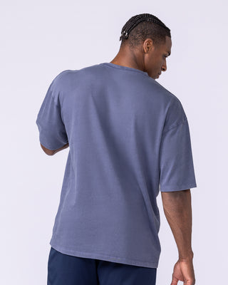 Doberman Oversized Vintage Tee - Washed Atlantis-T-Shirts-XXS-112569WATLS-XXS-MNAPPRL47353-2-Muscle Nation