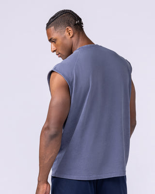 Doberman Vintage Boxy Muscle Tank - Washed Altantis-Singlets & Tanks-S-1125140WATLS-S-MNAPPRL47362-2-Muscle Nation