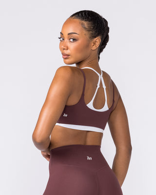 Duo Bralette - White/Rocky Road-Bralettes-XXS-042605WRKRD-XXS-MNAPPRL50006-2-Muscle Nation