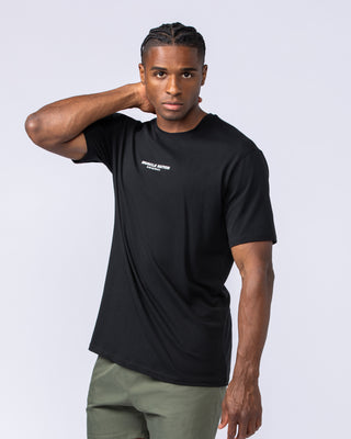 Staple Condition Tee - Black-T-Shirts-S-112483BLK-S-MNAPPRL35102-2-Muscle Nation