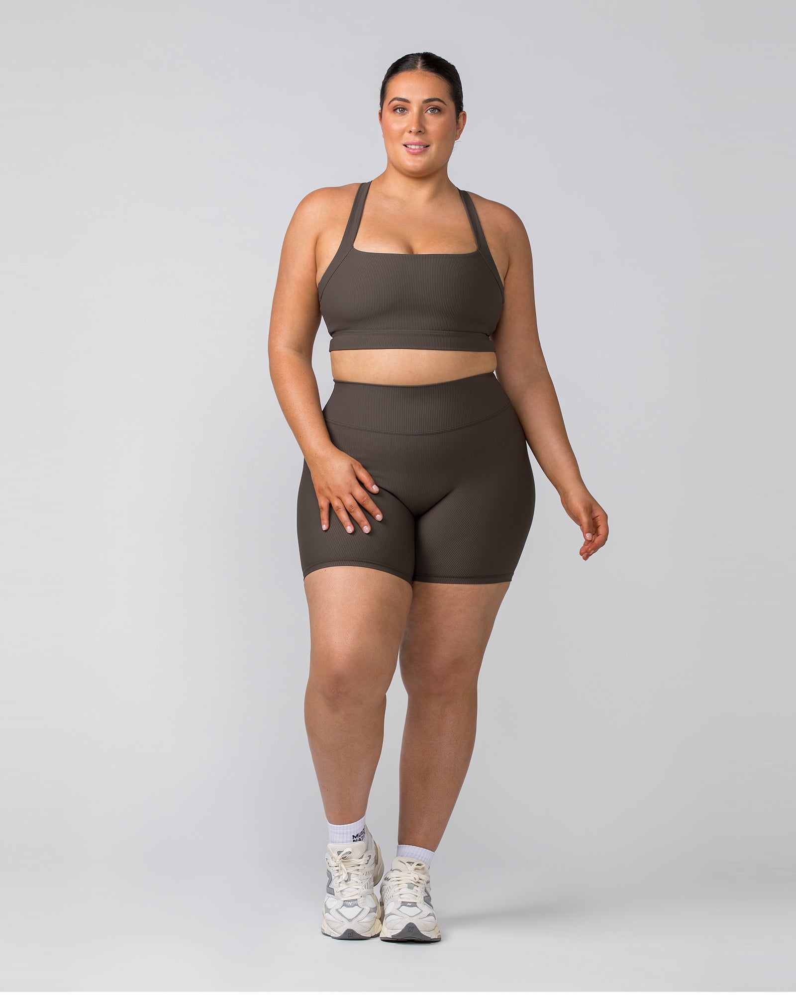Rebound Rib Bra - Deep Brown-Sports Bras-XS-062418DEPBRN-XS-MNAPPRL31590-4-Muscle Nation
