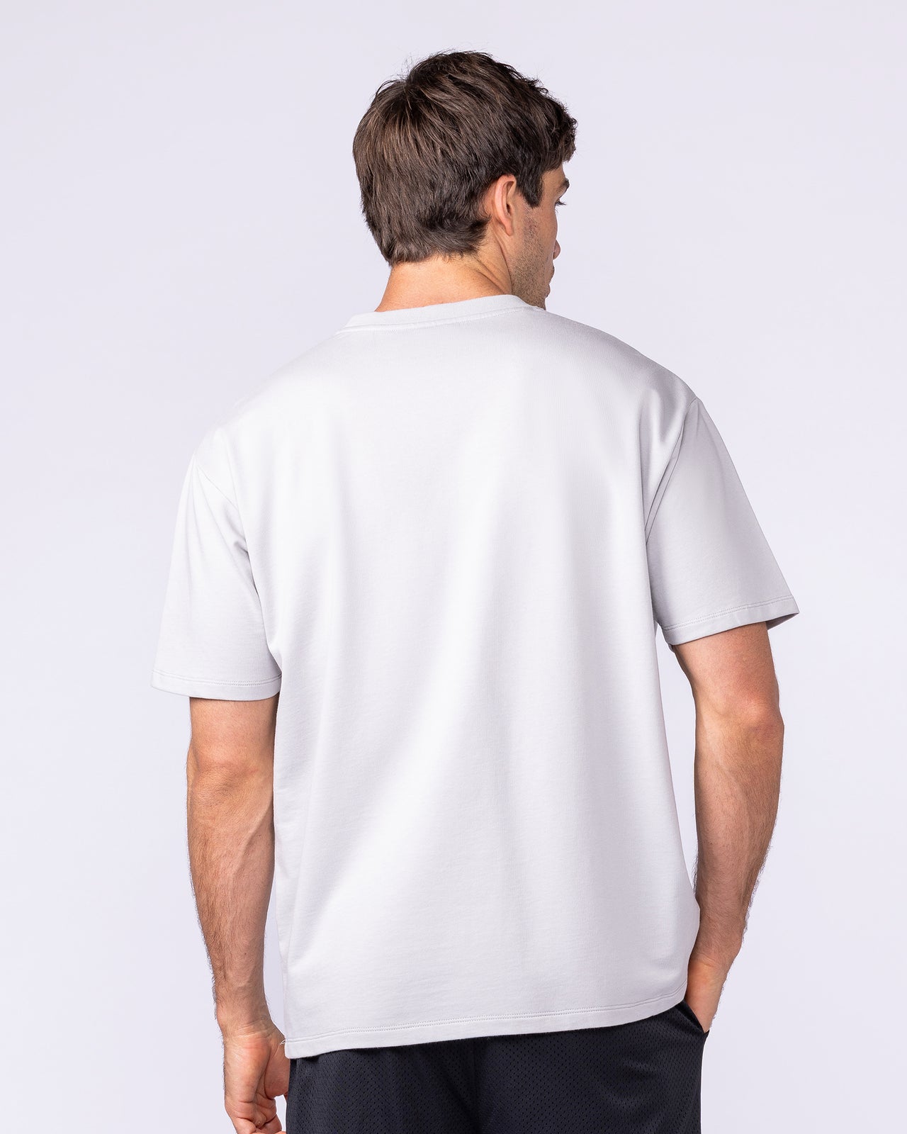 Essential Regular Fit Tee - Quiet Grey-T-Shirts-S-1125184QUTGRY-S-MNAPPRL47376-4-Muscle Nation