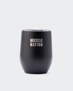Thermal Cup - Black-Shakers & Bottles-ACC032425BLK-ONE-MNAPPRL29763-1-Muscle Nation