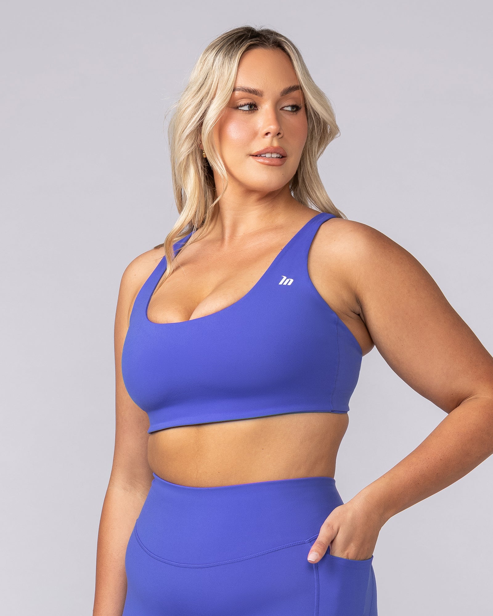 Endurance Bra - Baja Blue-Sports Bras-XS-062501BJBLU-XS-MNAPPRL42908-2-Muscle Nation