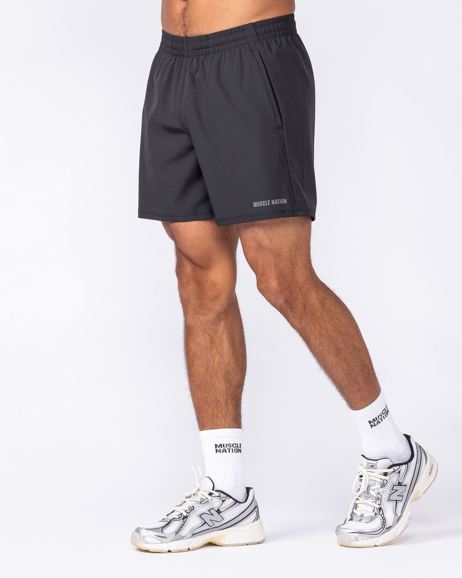 Essential Active 5" Shorts - Black
