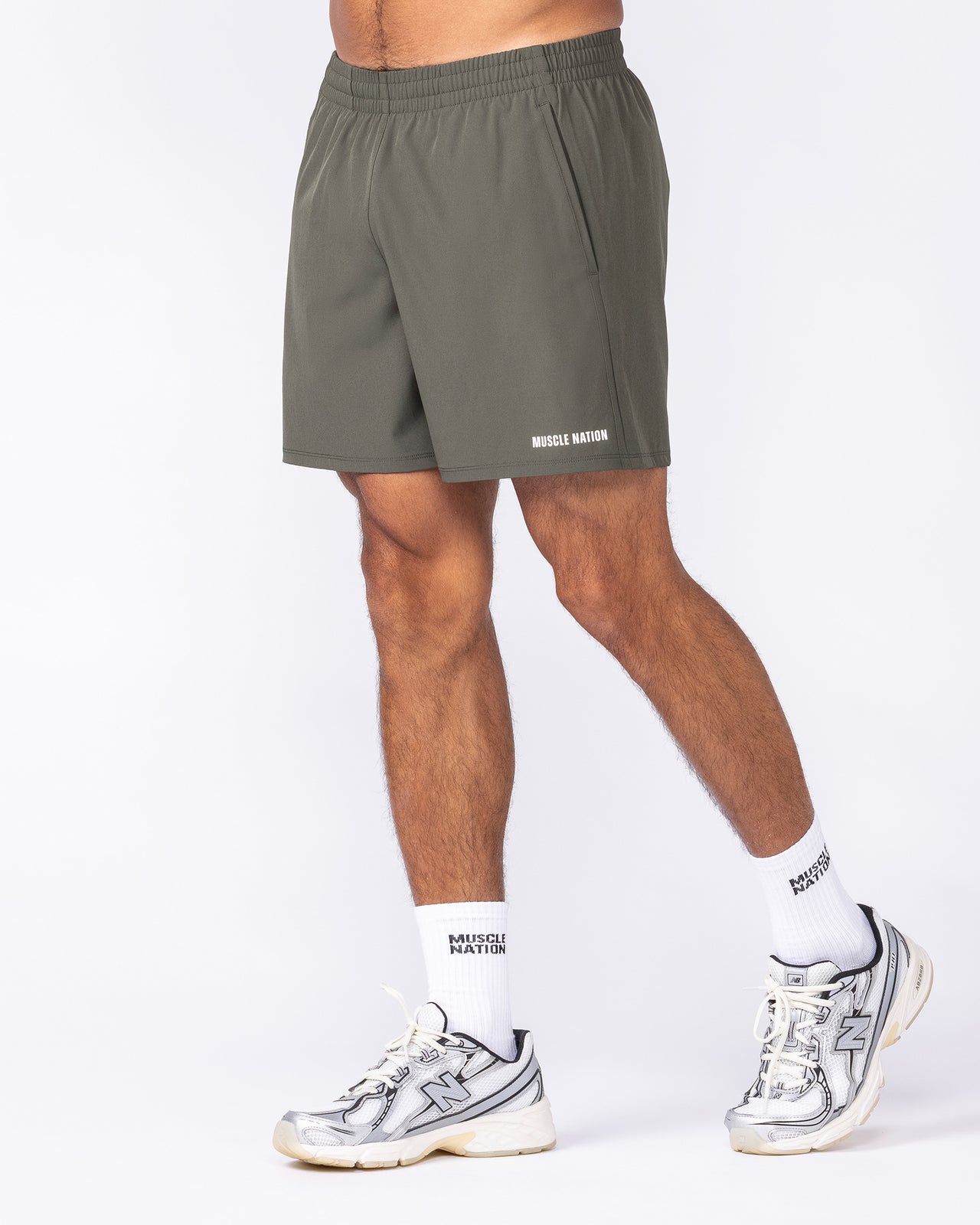 Essential Active 5" Shorts - Dark Khaki