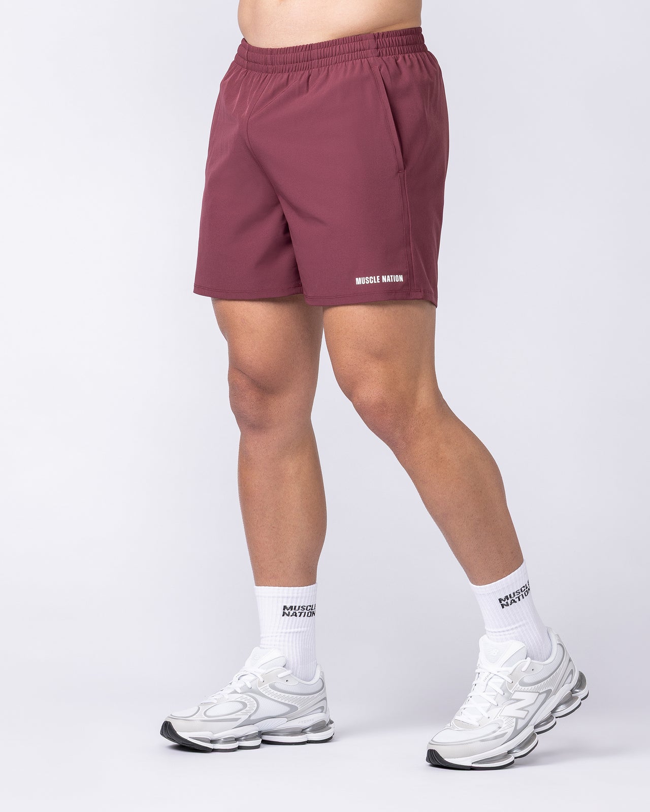 Essential Active 5" Shorts - Maroon