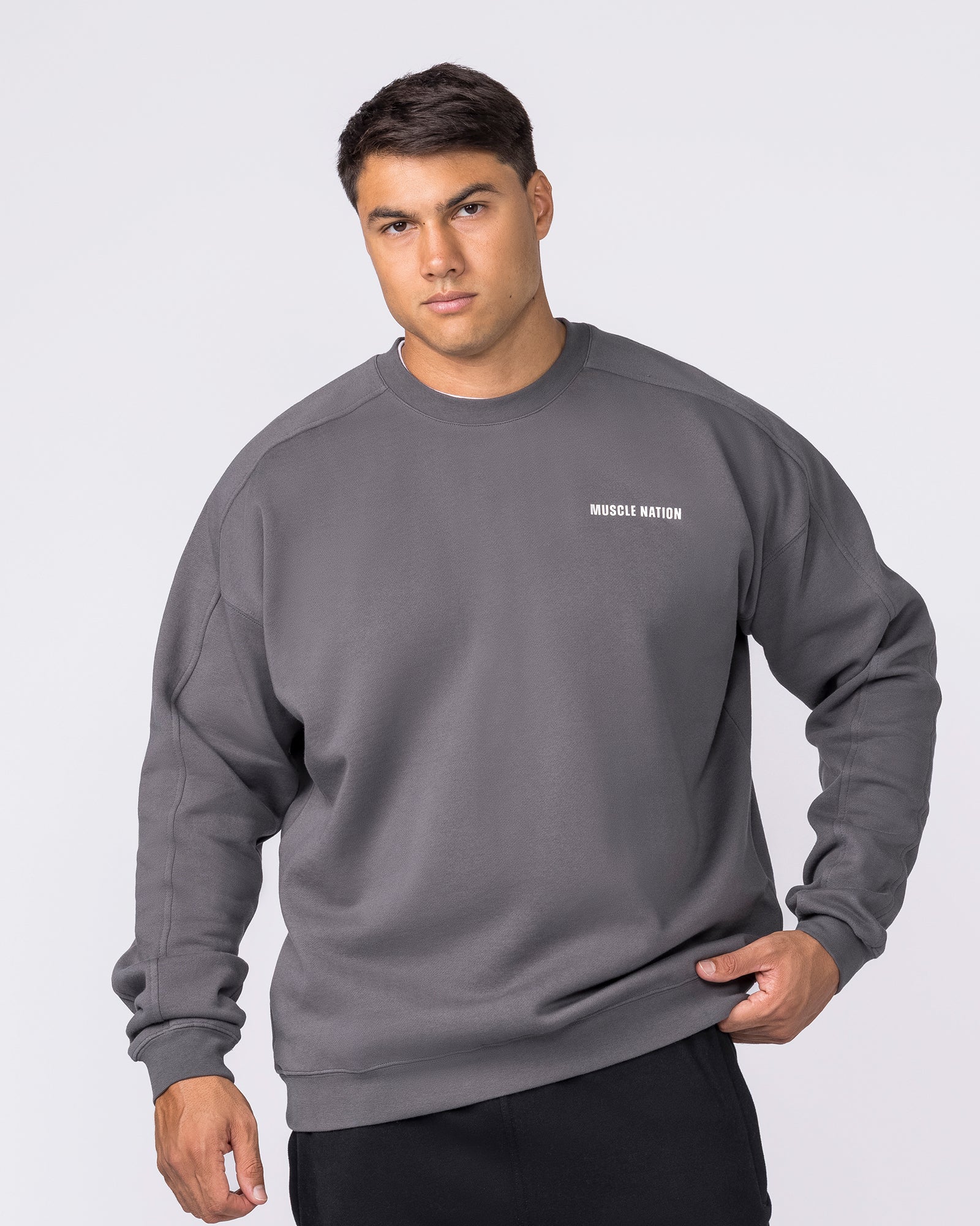 Essential Crew Pullover - Tornado-Jumpers & Hoodies-XS-042633TRNDO-XS-MNAPPRL50341-3-Muscle Nation