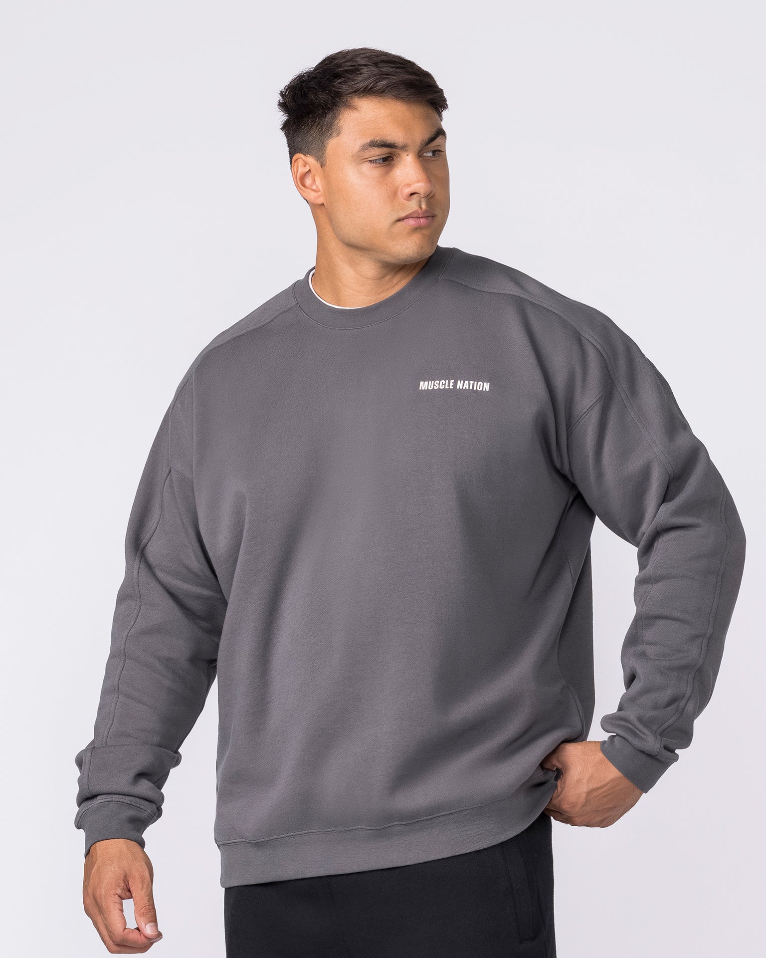 Essential Crew Pullover - Tornado-Jumpers & Hoodies-XS-042633TRNDO-XS-MNAPPRL50341-4-Muscle Nation
