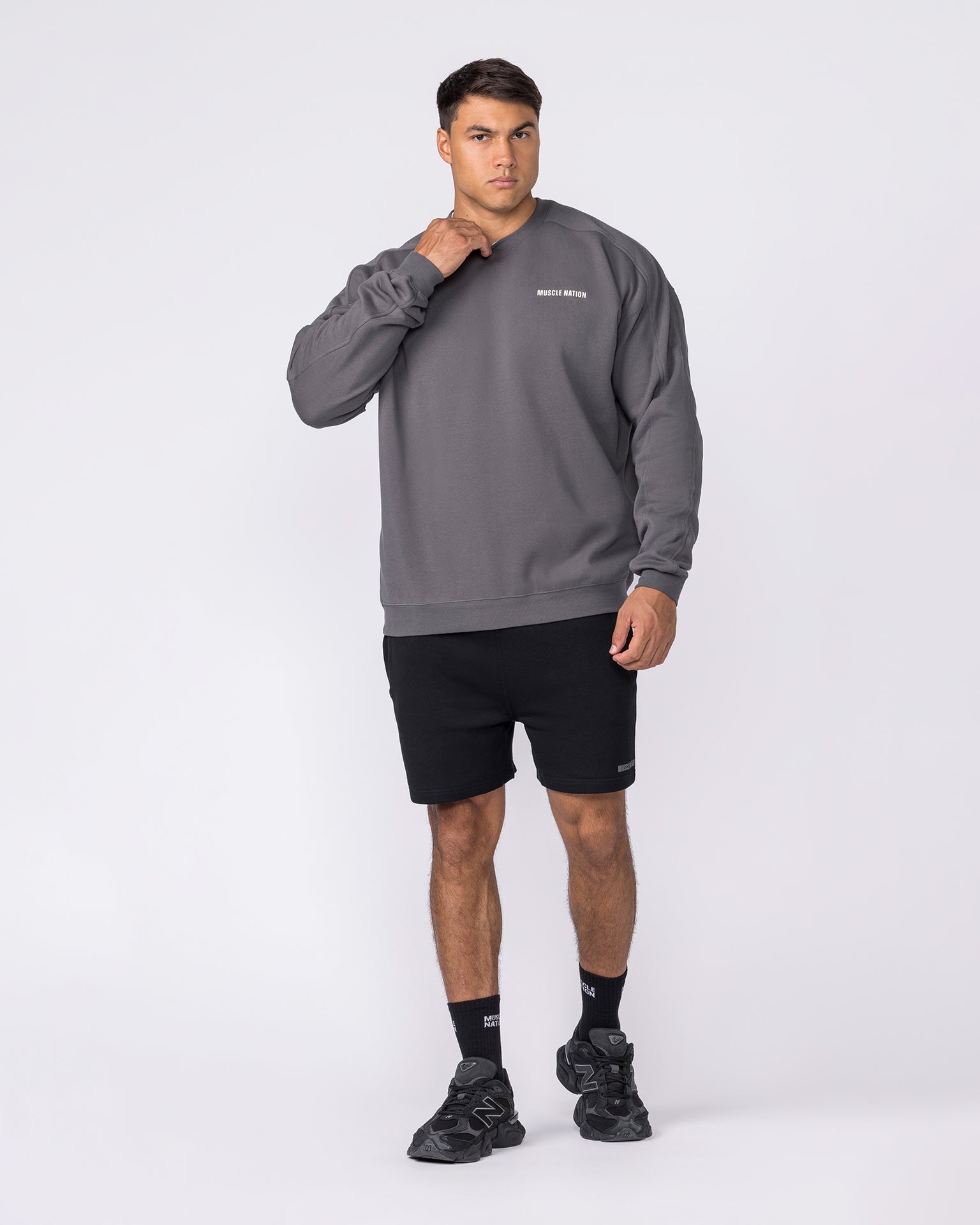 Essential Crew Pullover - Tornado-Jumpers & Hoodies-XS-042633TRNDO-XS-MNAPPRL50341-6-Muscle Nation