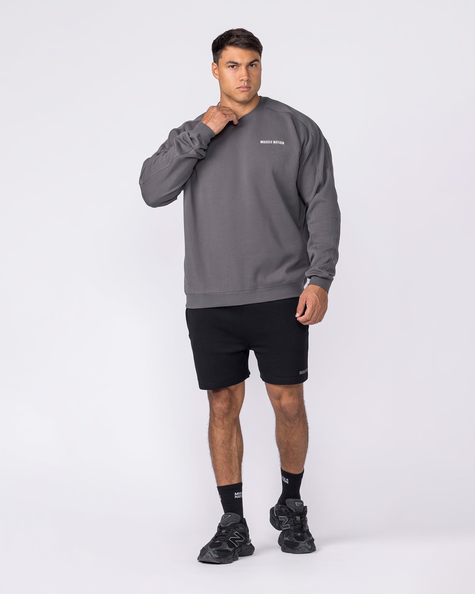 Essential Crew Pullover - Tornado-Jumpers & Hoodies-XS-042633TRNDO-XS-MNAPPRL50341-6-Muscle Nation
