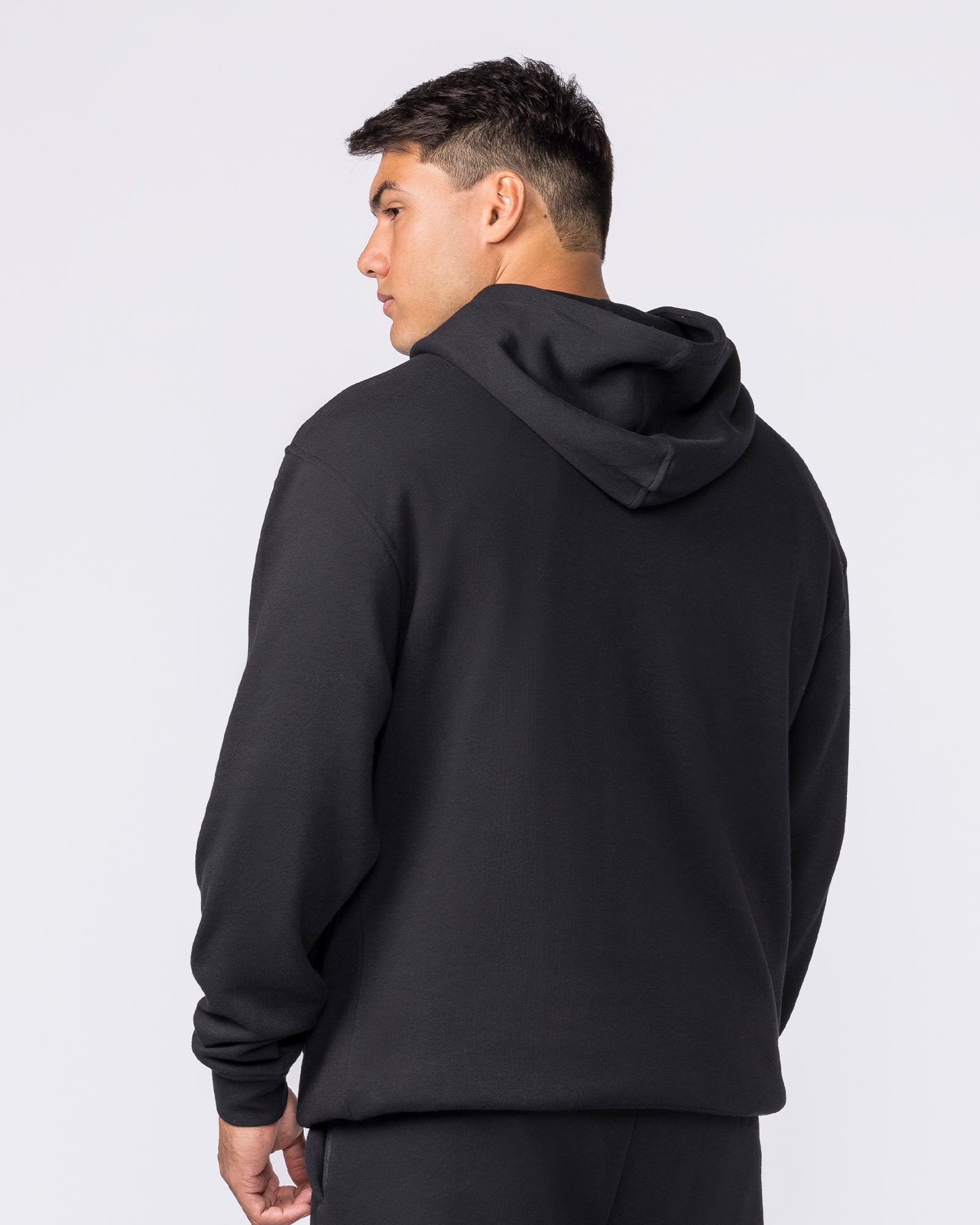 Essential Hoodie - Black-Jumpers & Hoodies-XS-042635BLK-XS-MNAPPRL50365-2-Muscle Nation
