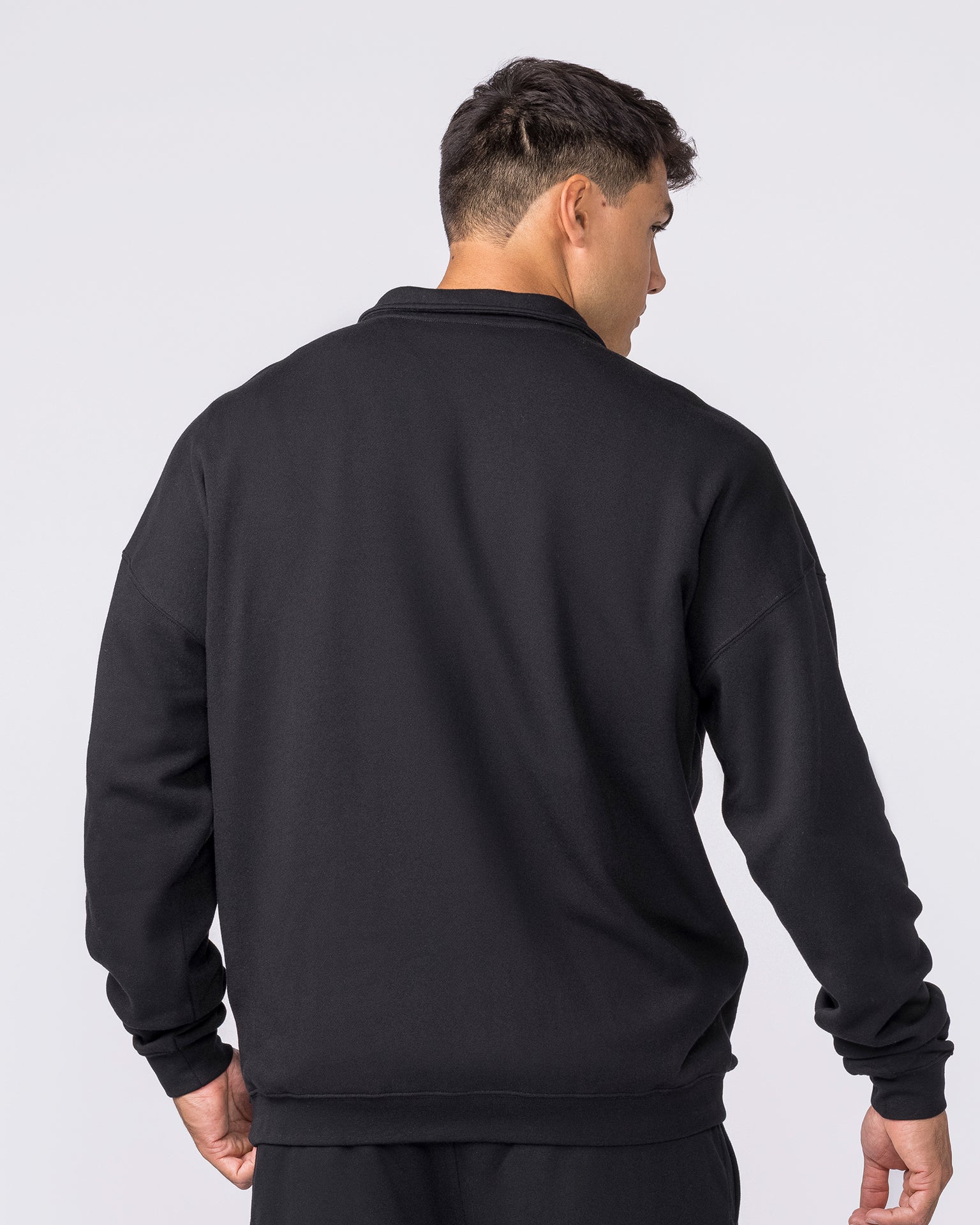 Essential Quarter Zip - Black-Jumpers & Hoodies-XS-042631BLK-XS-MNAPPRL50301-5-Muscle Nation