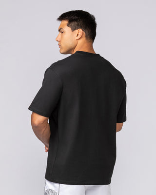 Essential Regular Fit Tee - Black-T-Shirts-S-062532BLK-S-MNAPPRL43307-2-Muscle Nation